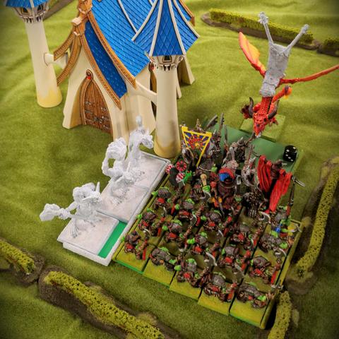 The elves form up as the horde surrounds them, unsure of what their fate will be.