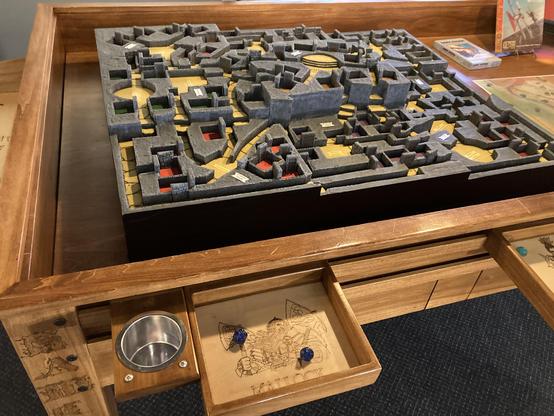 3d map of the boardgame Dungeon!