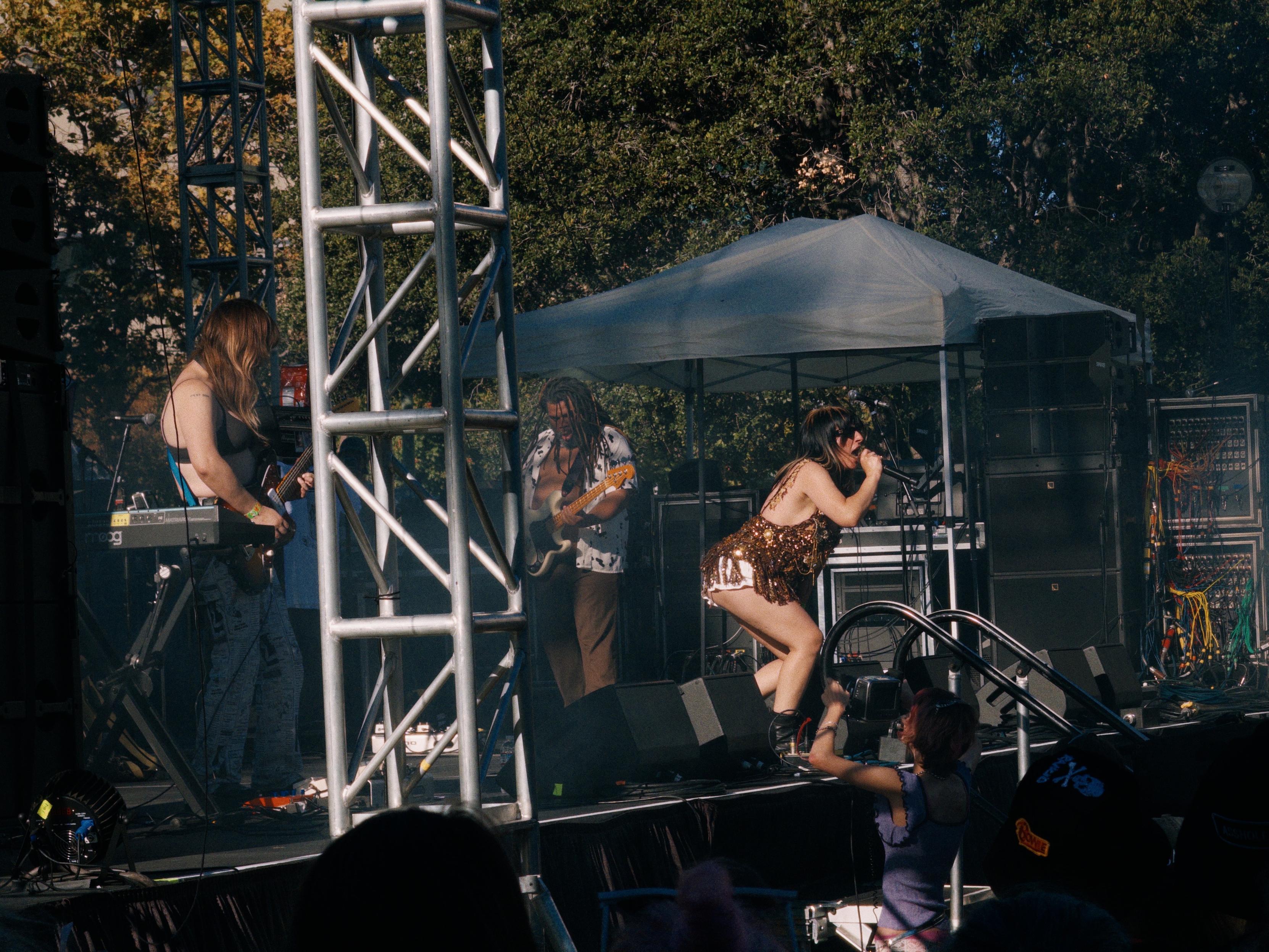 Mannequin Pussy on the Mosswood main stage