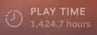 Play Time: 1,424.7 hours.