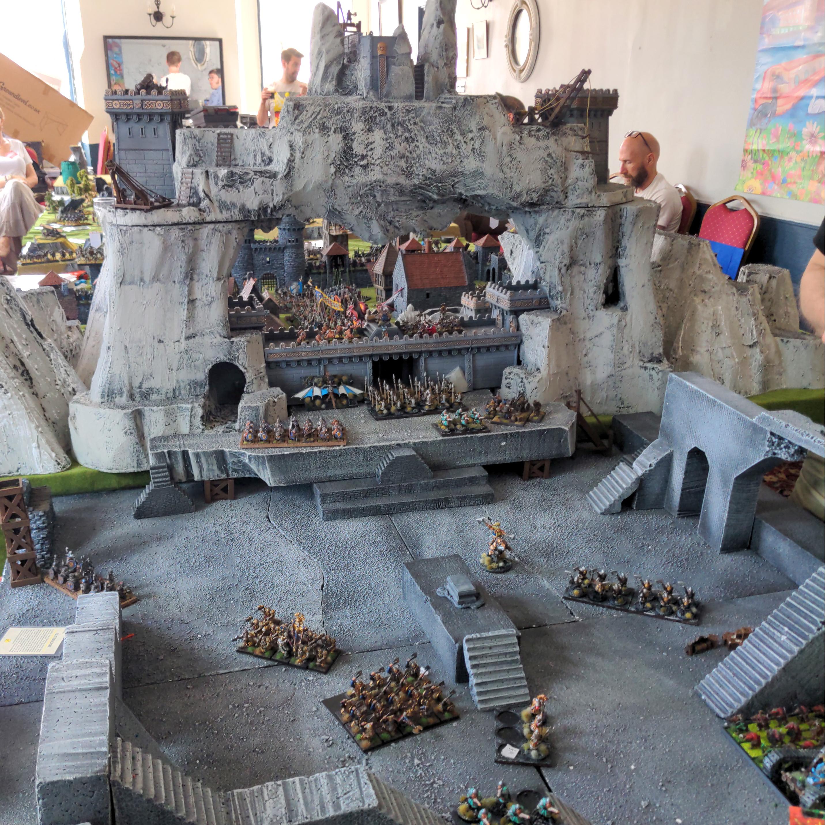 The inside of the mountain where the dwarfs are assaulted from below by skaven and chaos dwarfs.