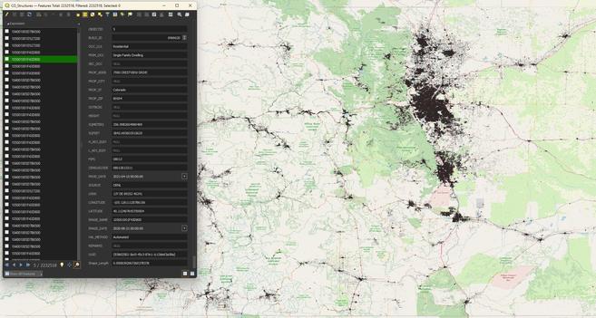 screen shot - Colorado building footprints by FEMA