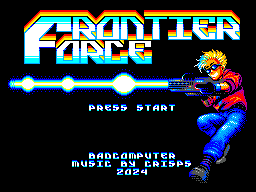 Screenshot for Frontier Force Homebrew release for the SEGA Master System