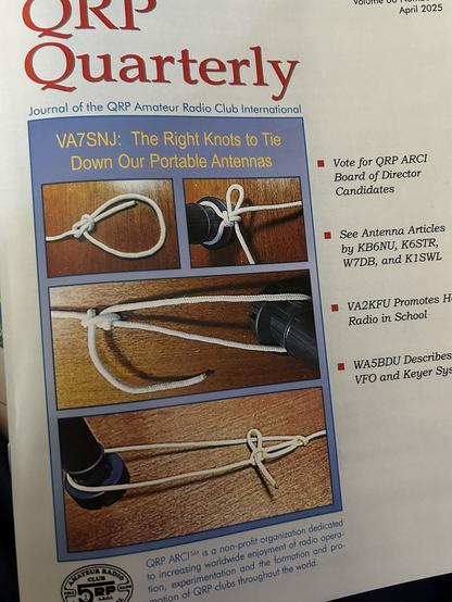 Cover of QRP Quarterly for April 2025
