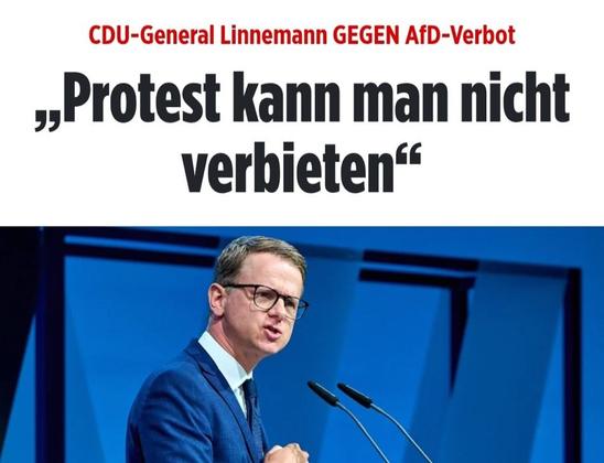 Linnemann, Protest kann man nicht verbieten