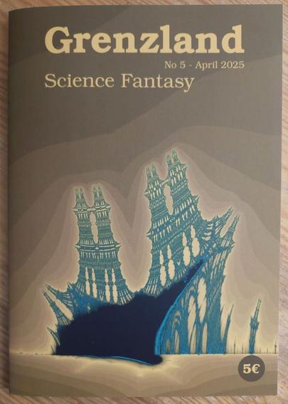 Cover of Grenzland 5 depicting a ruin getting sucked into a black hole