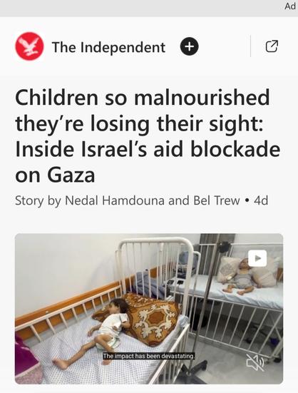 Children so malnourished they’re losing their sight: Inside Israel’s aid blockade on Gaza
Story by Nedal Hamdouna and Bel Trew