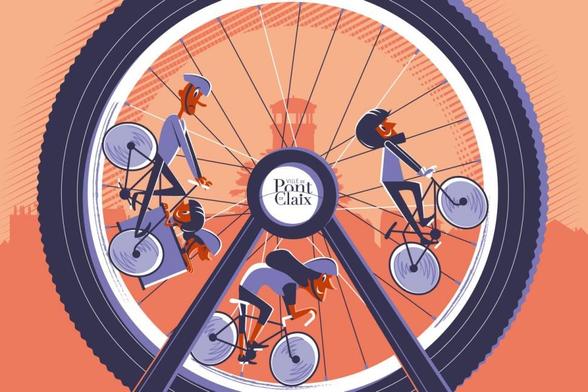Affiche pour la fête du vélo de Pont-de-Claix