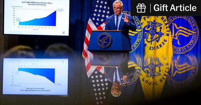 Robert F. Kennedy Jr., the secretary of the Department of Health and Human Services, in Washington on Wednesday. 