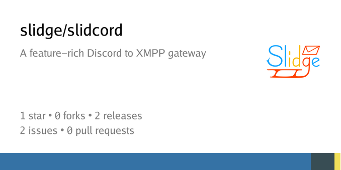 Summary card of repository slidge/slidcord