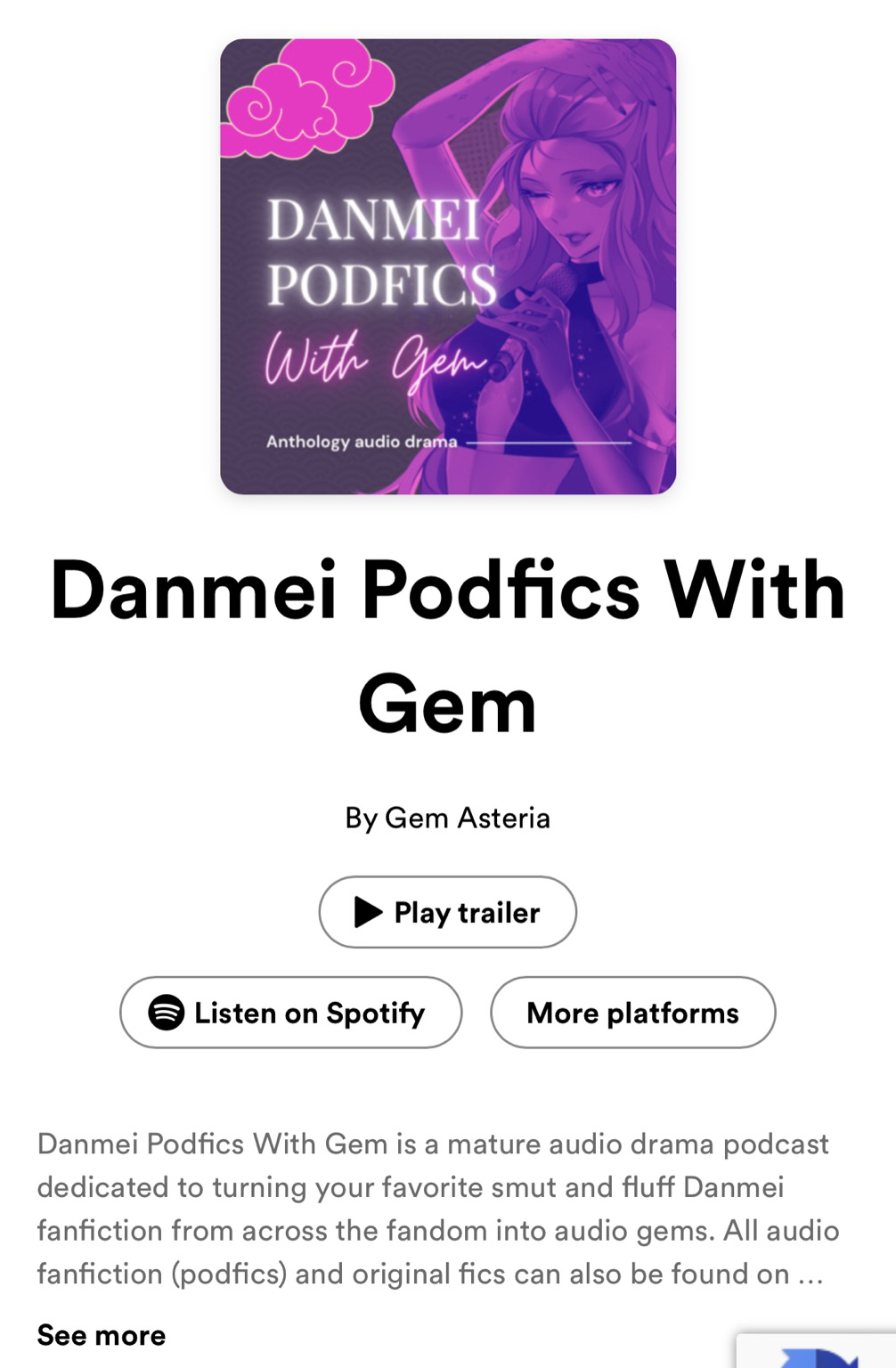 Danmei Podfics With Gem • A podcast on Spotify for Podcasters