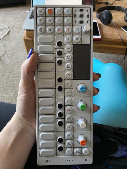 Closeup of my treasured OP-1 from teenage engineering