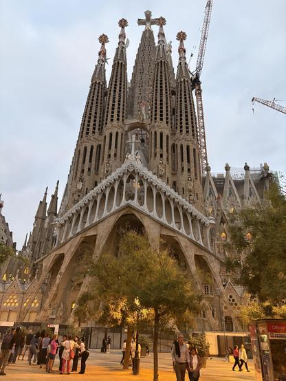 A photo of the Sagrada Familia in Barcelona