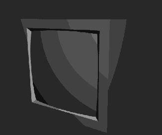 its the same crt, but showing large color bands in grey. only 5ish distinct shades