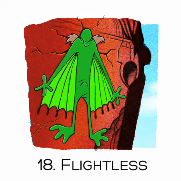 Time lapse screen recording, drawing While E Coyote smacked face-first into the side of a cliff, wearing a green bat suit. The drawing goes from rough pencil sketch to fully colored rendered version.