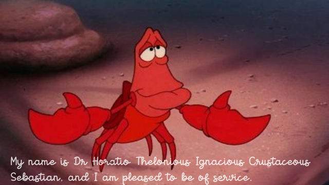 Sebastian's from The Little Mermaid

yes he is a crab