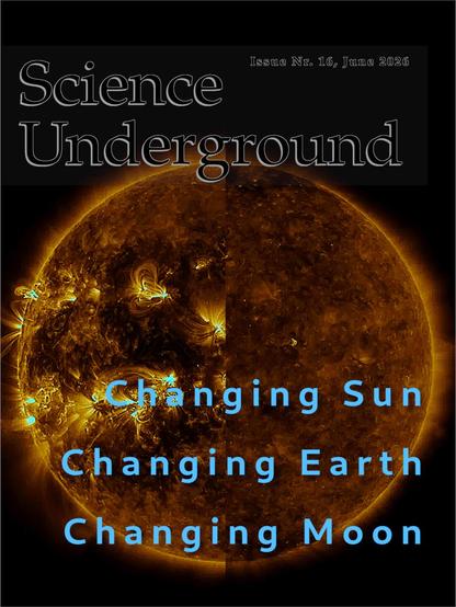This June's imaginary science magazine edition cover references, as always, a topic felt deserving of deeper study.
Team led by Uni Birmingham reveals solar magnetic activity being squeezed into increasingly shallow layer below the visible surface, signposting long-term changes to the sun.
https://academic.oup.com/mnras/article/549/2/stag847/8694735
"Subsurface structural changes associated with successive 11-yr solar activity cycles have been progressively more confined near the surface: new helioseismic results on Cycles 22–25 from BiSON international team led by Uni Birmingham reveals solar magnetic activity is being squeezed into an increasingly shallow layer just below the visible surface, signposting long-term changes to the sun's active behavior."
https://phys.org/news/2026-06-infrastructure-african-destroying-forests.html
Industrial-scale mining to support global supply chains supercharges #deforestation across Africa: 34 hectares removed for every hectare of active mine.
And, finally:
'oxygen production from solar pyrolysis of lunar regolith'
https://www.sciencedirect.com/science/article/pii/S0273117726001675