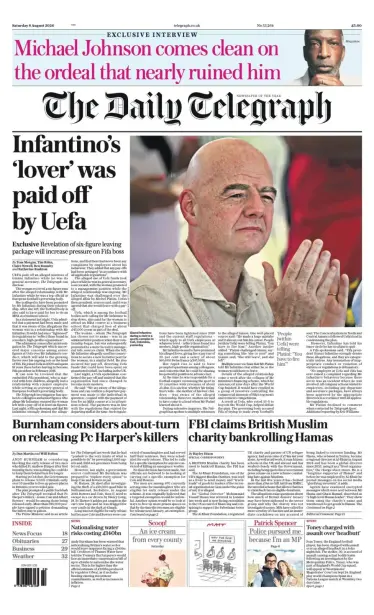 Times screwspaper headline FIFA pays for mistress! A real shagger!