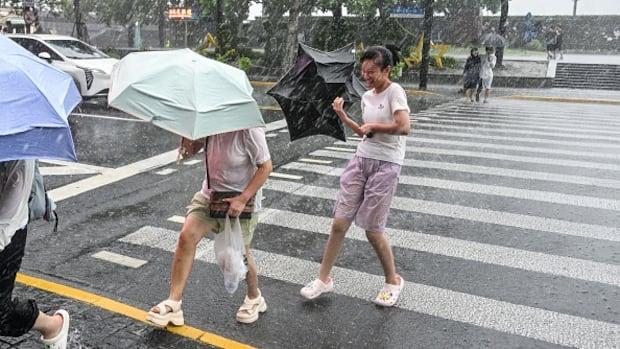 Shanghai cancels at least 1,300 flights as Typhoon Dolphin hits China's eastern coast