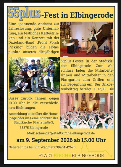 Plakat 55-Plus fest Stadtkirche Elbingerode