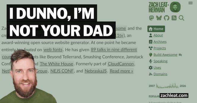 I DUNNO, I’M NOT YOUR DAD