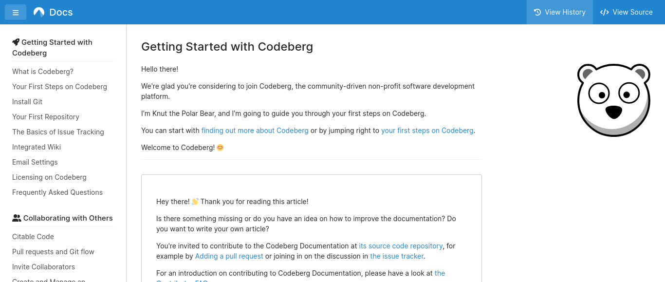 Codeberg, a GitHub alternative