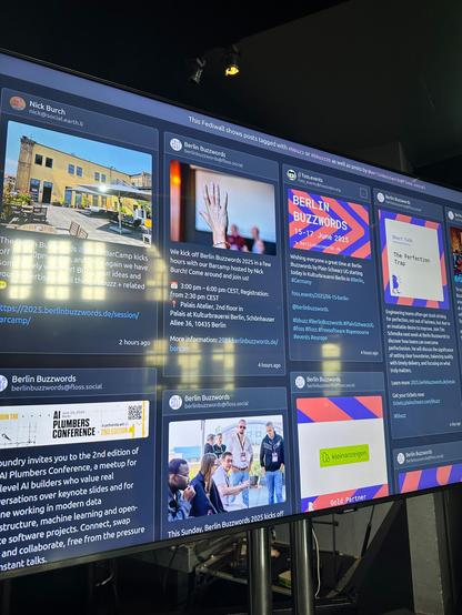 Fediwall with shared posts at bbuzz