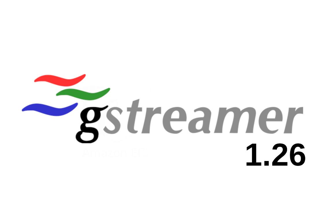 GStreamer logo with 1.26 version number GStreamer logo with 1.26 version number