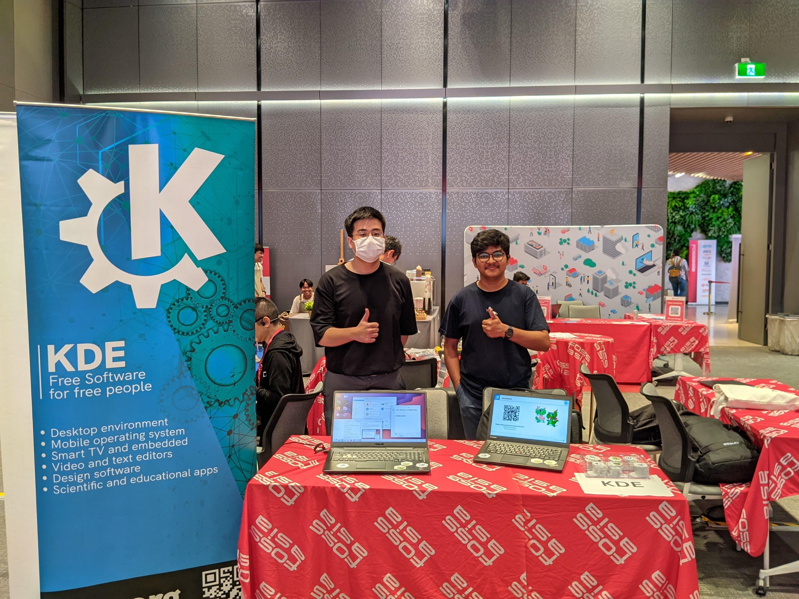 Picture of KDE's booth from last year