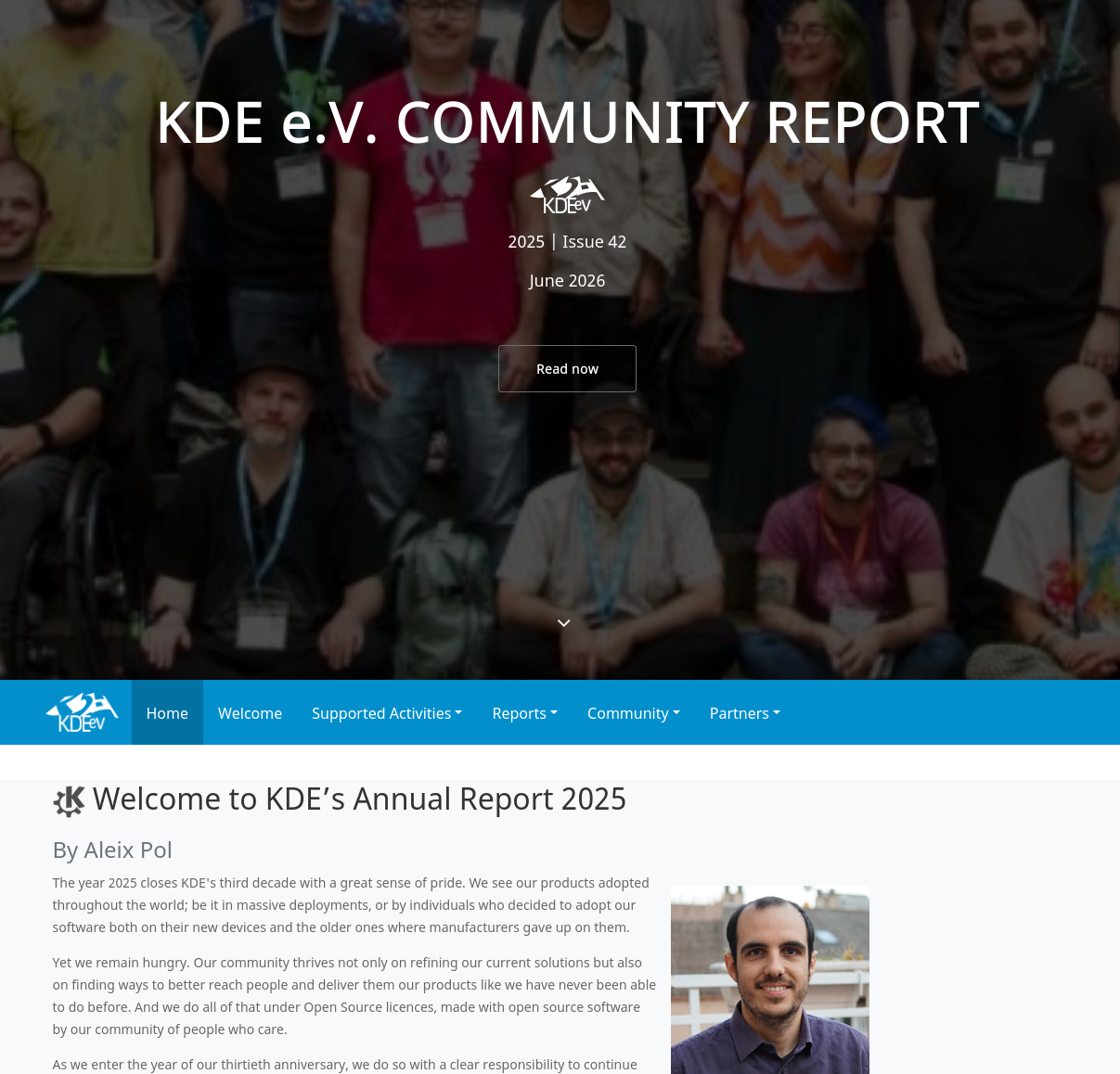Screenshot of the top of the report