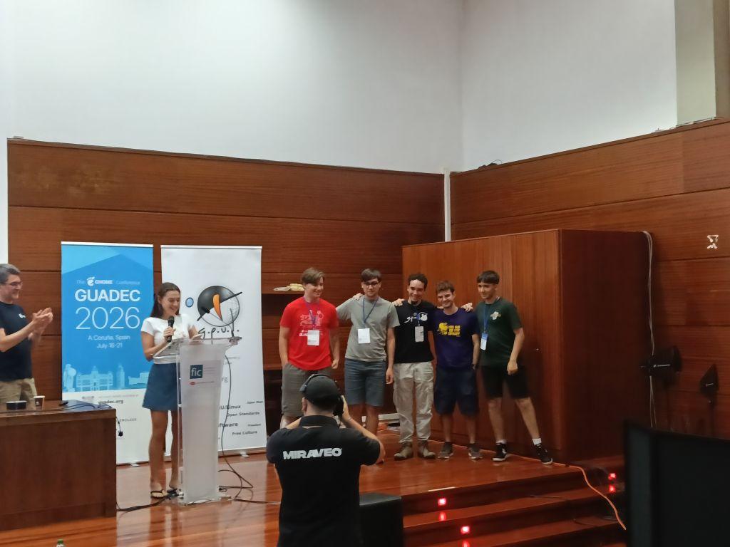 Local team posing for a photo