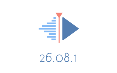 kdenlive logo with version number 26.08.1 under it