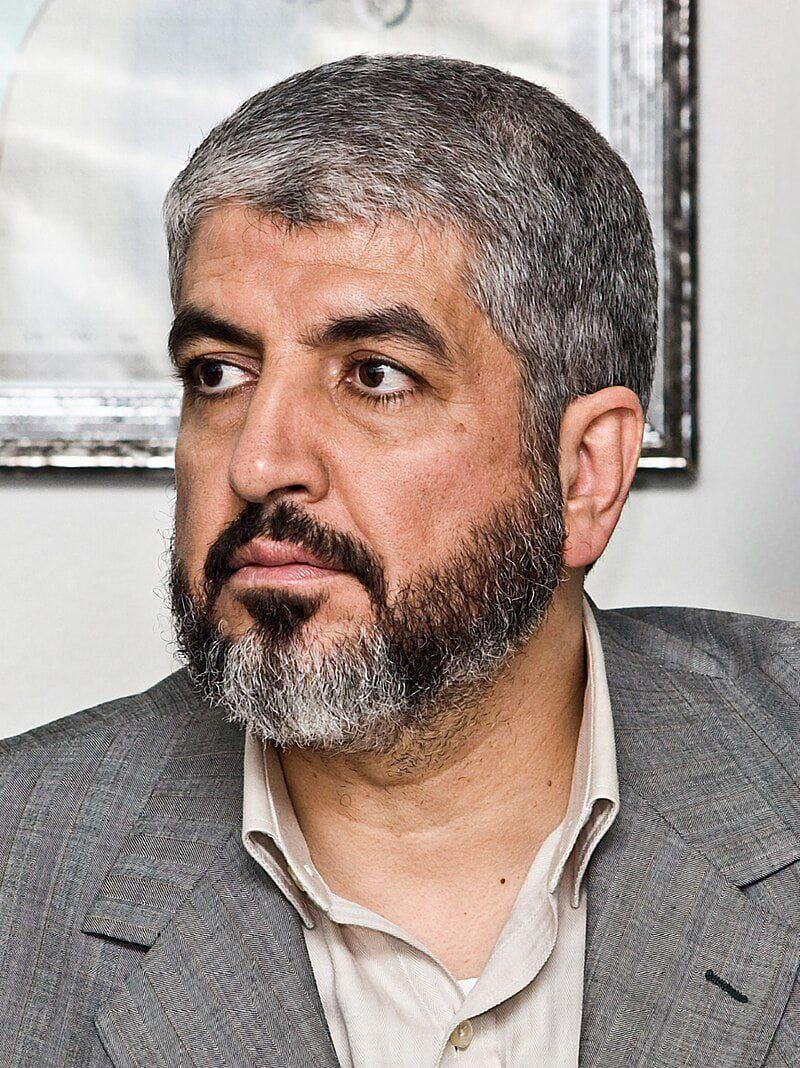 Khaled Meshaal head of the Hamas negotiation team in Qatar 
