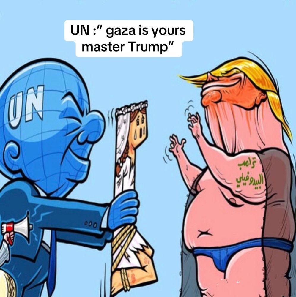 UN:"gaza is yours master Trump"
