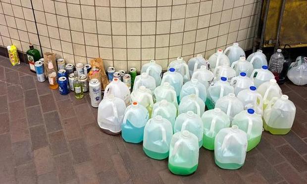 Borgs and other containers confiscated by Transit PD at Broadway station