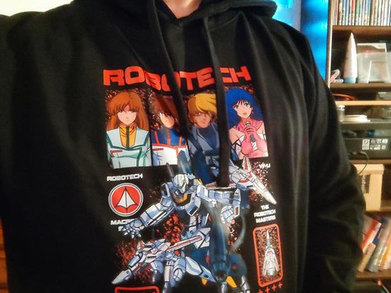 Robotech / Macross fan print showing some of the characters and most importantly plenty of Variable Fighters in all modes 😁