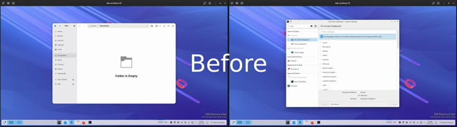 This video shows how, up until now, every time you switched virtual desktop, it changed for both screens. Now you can shoe with display the desktop will change on.

Very, very fancy.