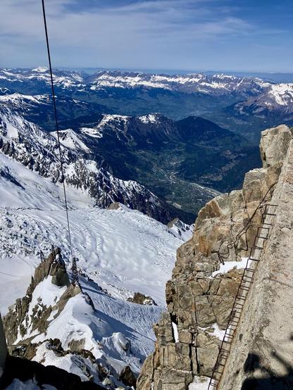 Looking down on Les Houches
