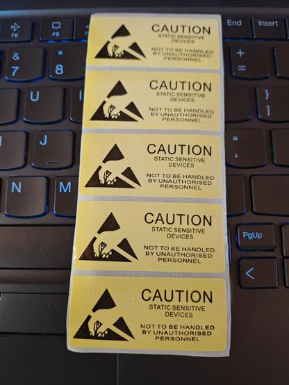 caution
static sensitive 
devices
not to be handled
by unauthorized 
personnel