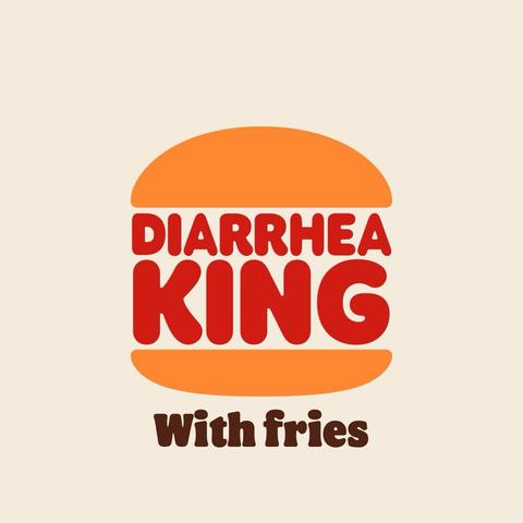 Burger king logo generated diarrhea king with fries