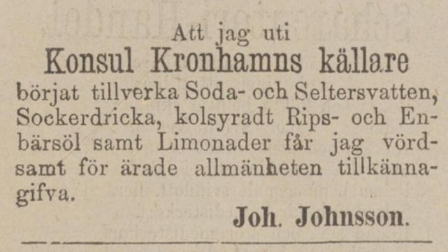 Annons från 1877