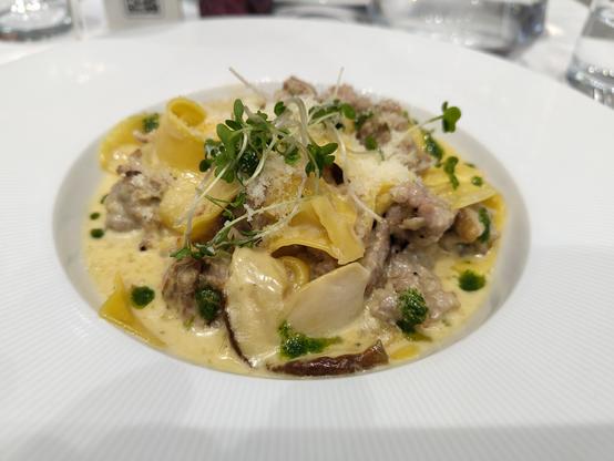 Pappardelle Porcini e Salsiccia