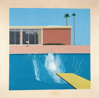 The Splash 1966 painting by David Hockney