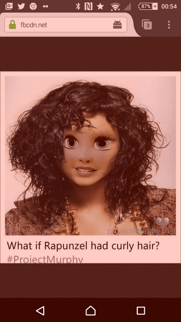 AI generated image for "What id Rapunzel had curly hair?" by Microsoft's Project Murphy