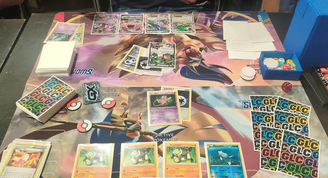 Pokemon TCG game Passimian/Mew vs Mega Rayquaza EX