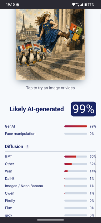 Screenshot of sight engine confirming that it was most likely made by openai