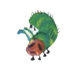 The very hungry caterpillar when he has a stomach ache