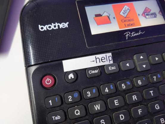 i tried to read the ptouch-print help but instead i printed the text "--help" on a physical label