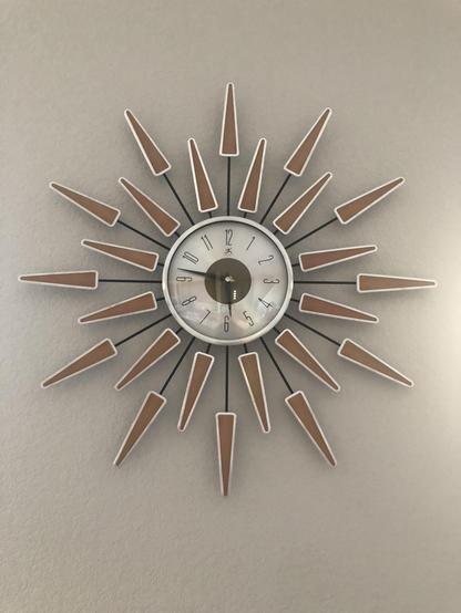 Mid century dupe clock