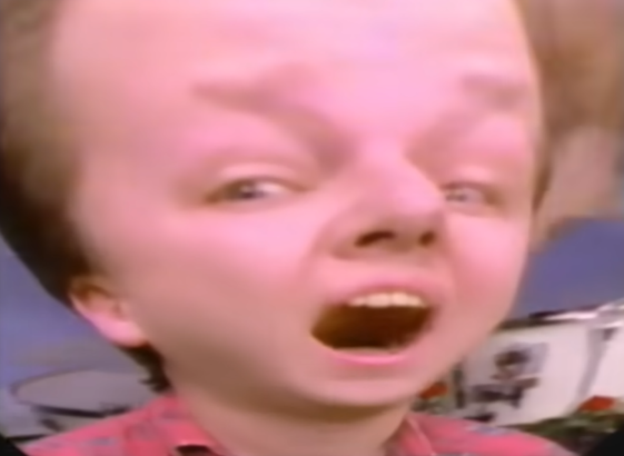 frame from the Pixies’ “Here Comes Your Man” video
